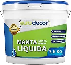 Manta Liquida Impermeável para Pisos e Paredes - 3,6Kg - Branco