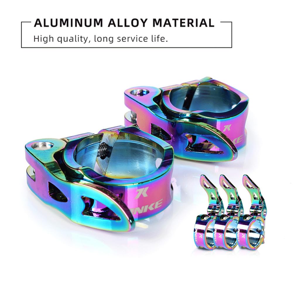 Collarino Reggisella Sgancio Rapido Per Bici - Alluminio Leggero Per MTB E Strada - Foto 7