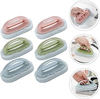 Vista 7 de Cabilock Cepillo de mango de limpieza, esponja para fregadero, esponja para lavavajillas, mango de lavado, almohadilla de cepillo de esponja