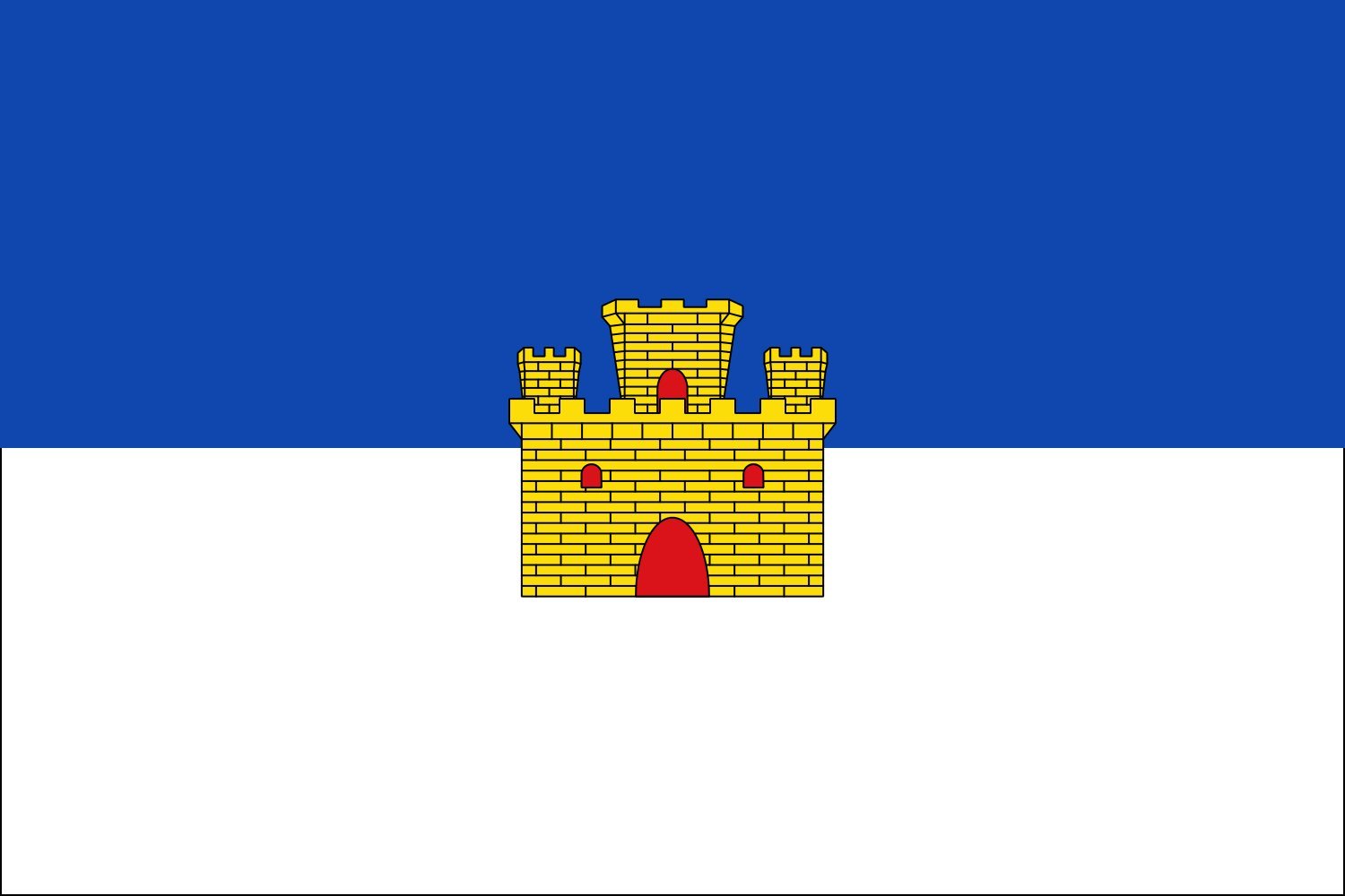 Drapeau Hornachuelos Córdoba résistant au vent pour pavoisement extérieur