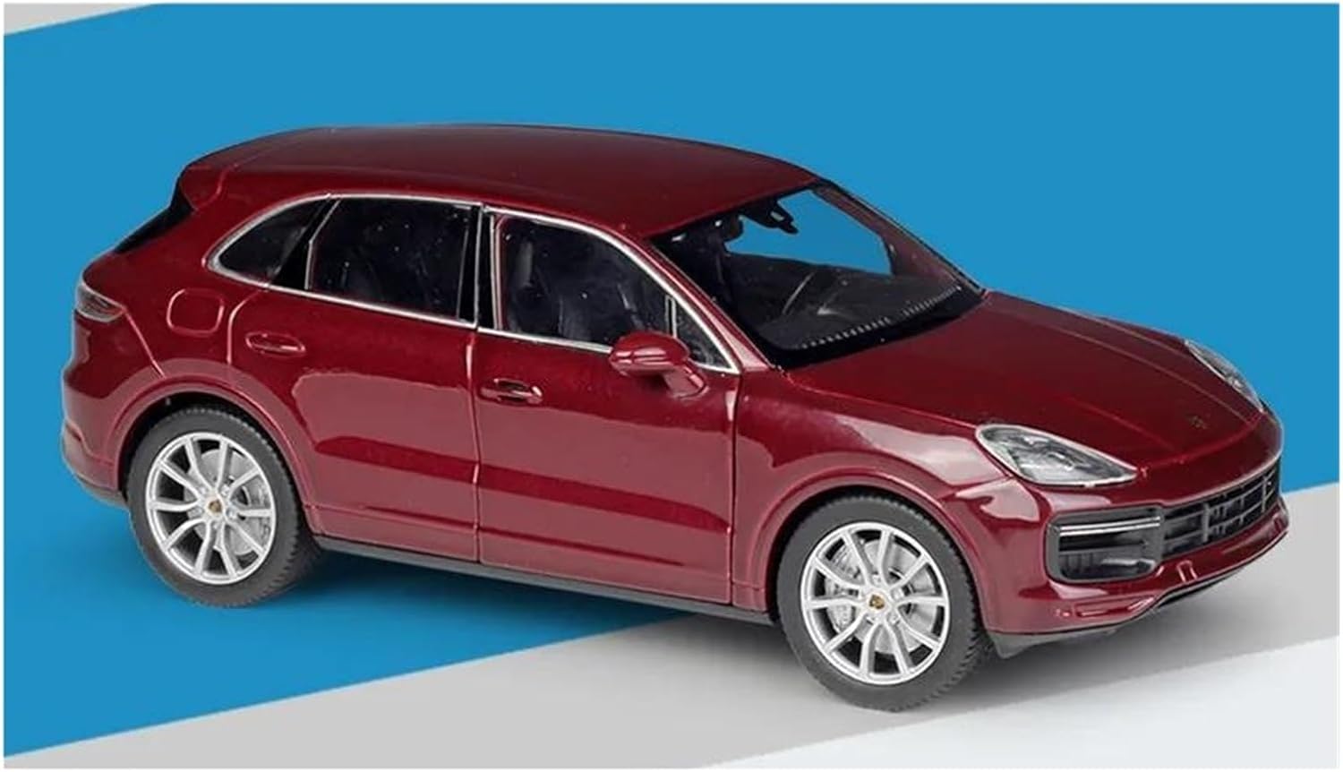Scale car Model 1:24 for Macan Turbo Diecasts Alloy Car Model Display Car Model Collection Ornaments Put in Display Cabinet Suitable for Display(Red)