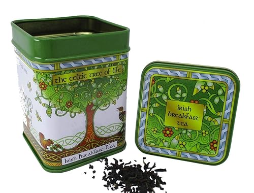 Royal Tara Irish Breakfast Té de hojas sueltas - Té de mezcla negra - Árbol de la vida celta Irlanda Peso neto: 1.41 oz Peso bruto: 3.35 oz