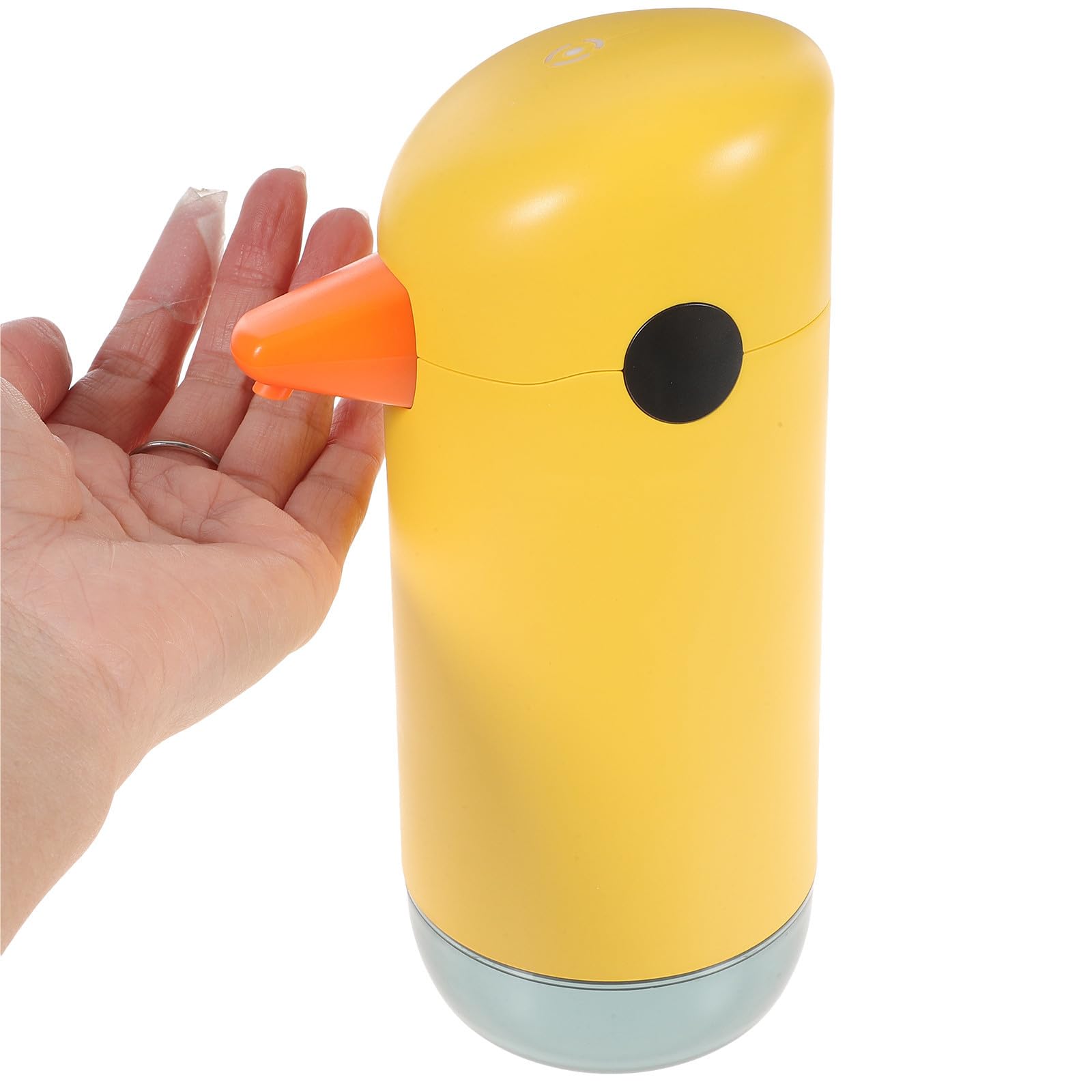 Veemoon Dispensador Automático de Jabón Sensor Infrarrojo Inteligente Amarillo Espumoso y Capacidad de 220ml, Diseño de Dinosaurio para Cocina y Baño