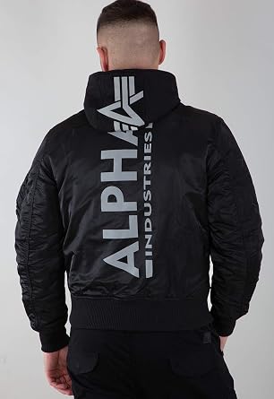 ALPHA INDUSTRIES Men's Ma-1 Zh Back Print Bomber Jacket for Men Bomber Jacket pack of 1