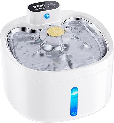 Fuente de agua inalámbrica para gatos con sensor de movimiento, fuente de agua inalámbrica para gatos con sensor de movimiento, fuente de bebida