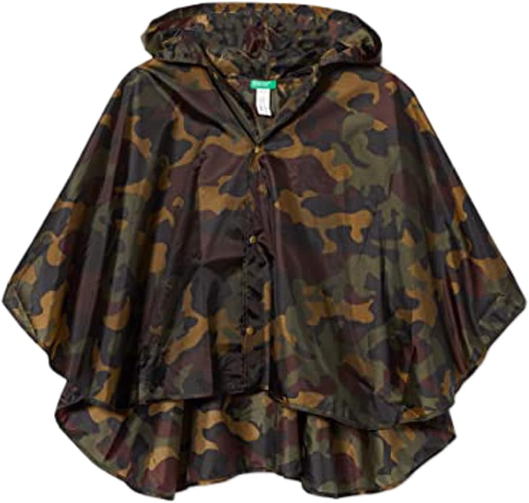 Renkli Pelerin Yağmurluk Erkek Çocuk OS Haki Mix