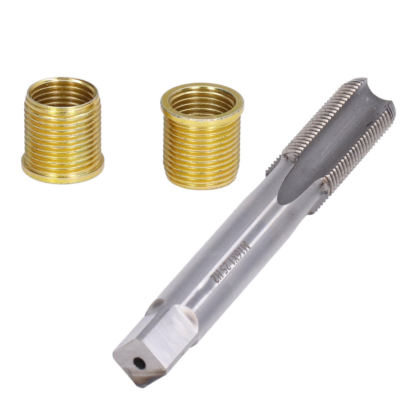 Kit di Riparazione Filetti Candela - Strumenti M14x1.25 e M16x1.25 per Motori a Benzina, Inclusi Inserti in Acciaio Inossidabile
