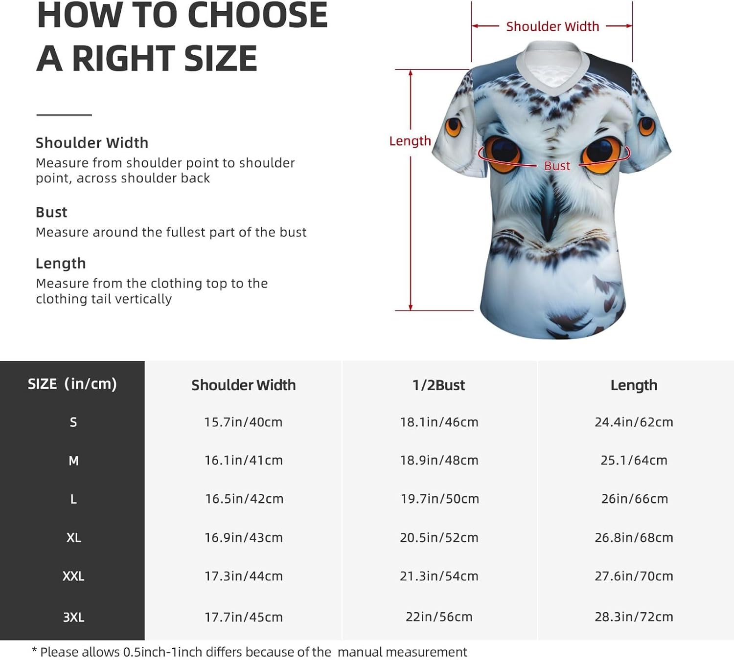 Womens Snowy Owl Eyes Print Short Sleeve V Neck T-Shirts Casual Breathable Tee Basic Summer Tops 2026
