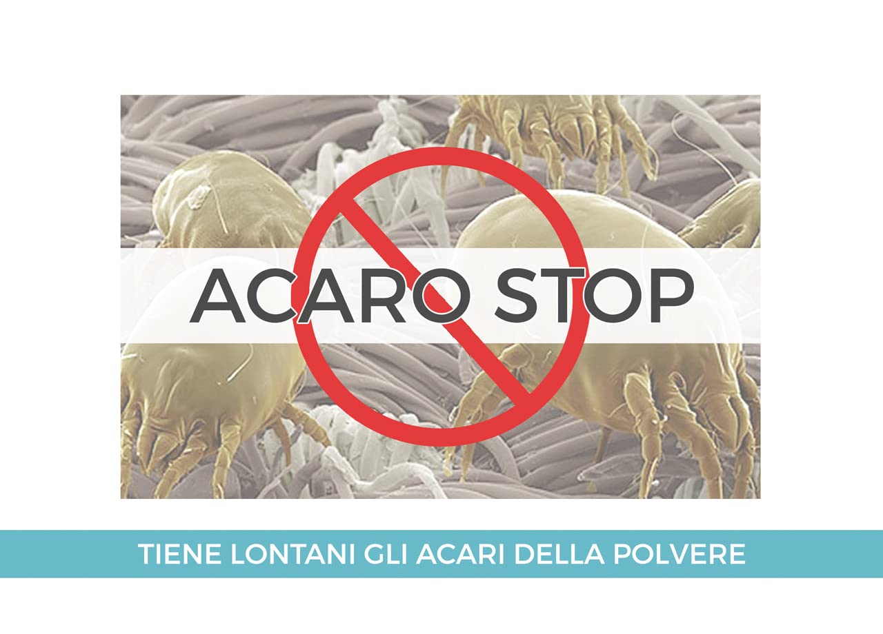 Coprirete Proteggi Rete In 100% Poliestere Misura Matrimoniale 160x190cm Antiacaro e Anallergico, Copri Doghe con Fissaggio agli Angoli Anti-Spostamento Made in Italy