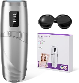 Laser Hair Removal LIJAI IPL Hair Removal Device for Women & Men, 999,999 Flashes Painless Long-Lasting Results, at Home Hair Removal in 8mins for Armpits Legs Arms Bikini Line, Silver