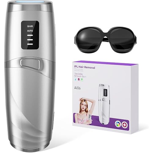 Laser Hair Removal LIJAI IPL Hair Removal Device for Women & Men, 999,999 Flashes Painless Long-Lasting Results, at Home Hair Removal in 8mins for Armpits Legs Arms Bikini Line, Silver
