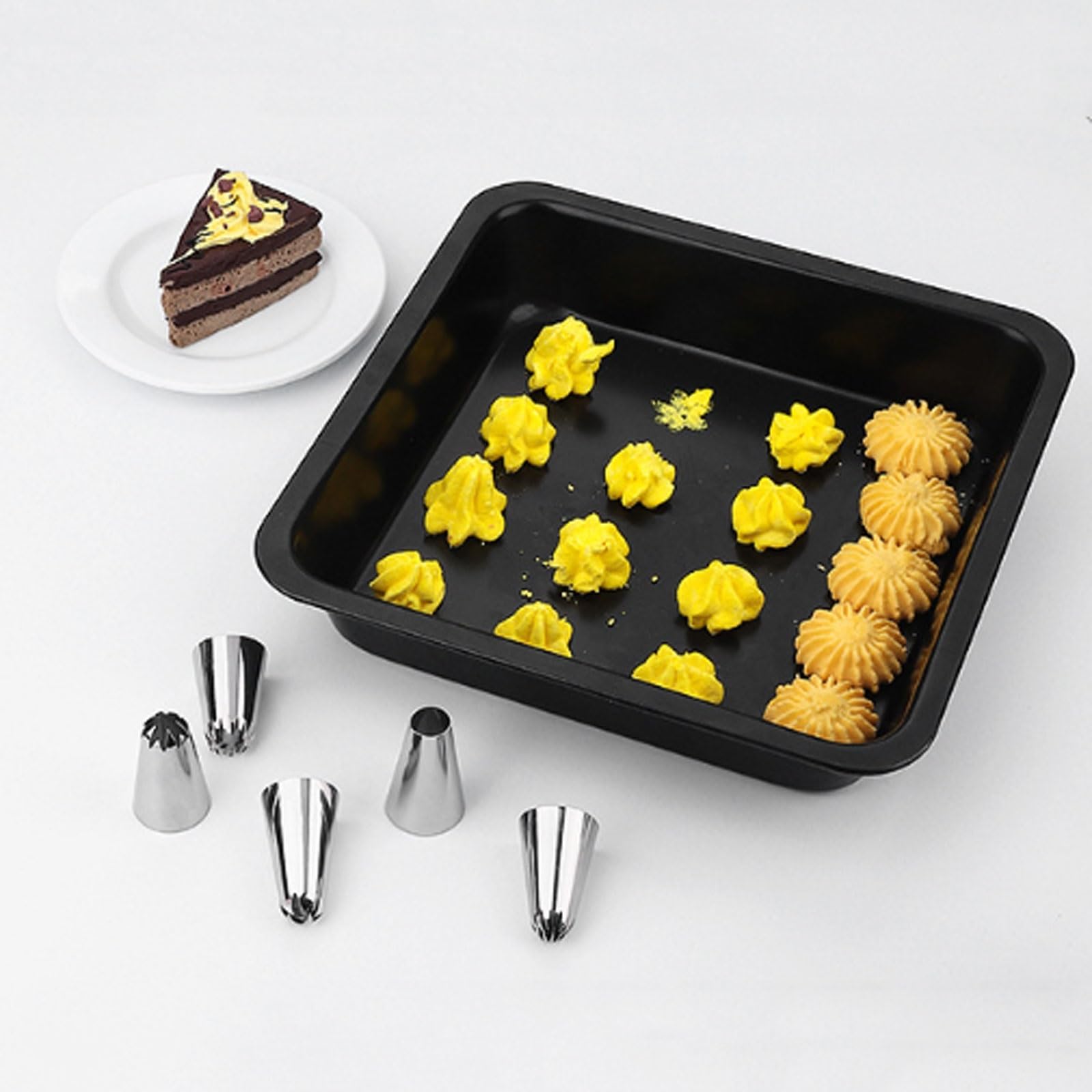 Juego de decoración Pasteles 18 Piezas, Herramientas Profesionales for Hornear Acero Inoxidable for Puntas pastelería Flores Crema Mantequilla
