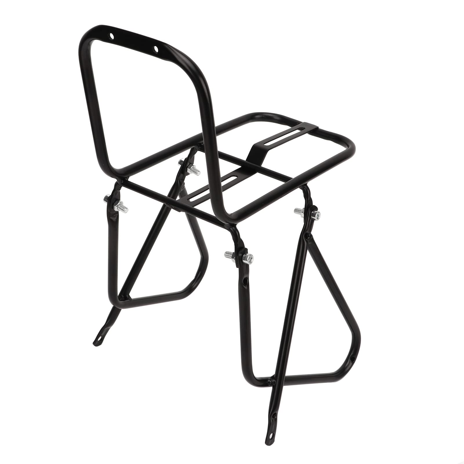 RiToEasysports Portaequipajes Delantero para Bicicleta, Portabicicletas de Carga Delantera de Acero de Alta Resistencia para Bicicleta de Montaña Estanterías De Ciclismo Y Almacenamiento
