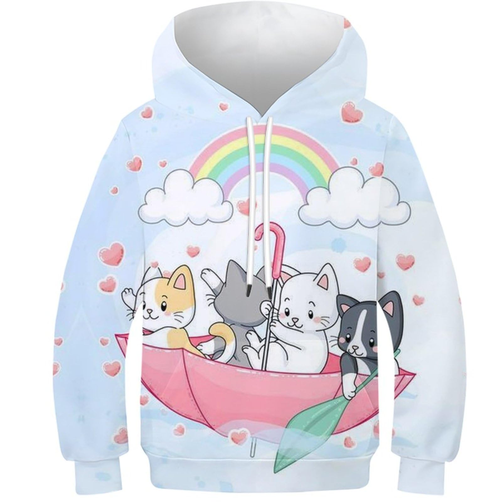 Pull à capuche licorne 3D pour enfants le cadeau d'anniversaire idéal - 8