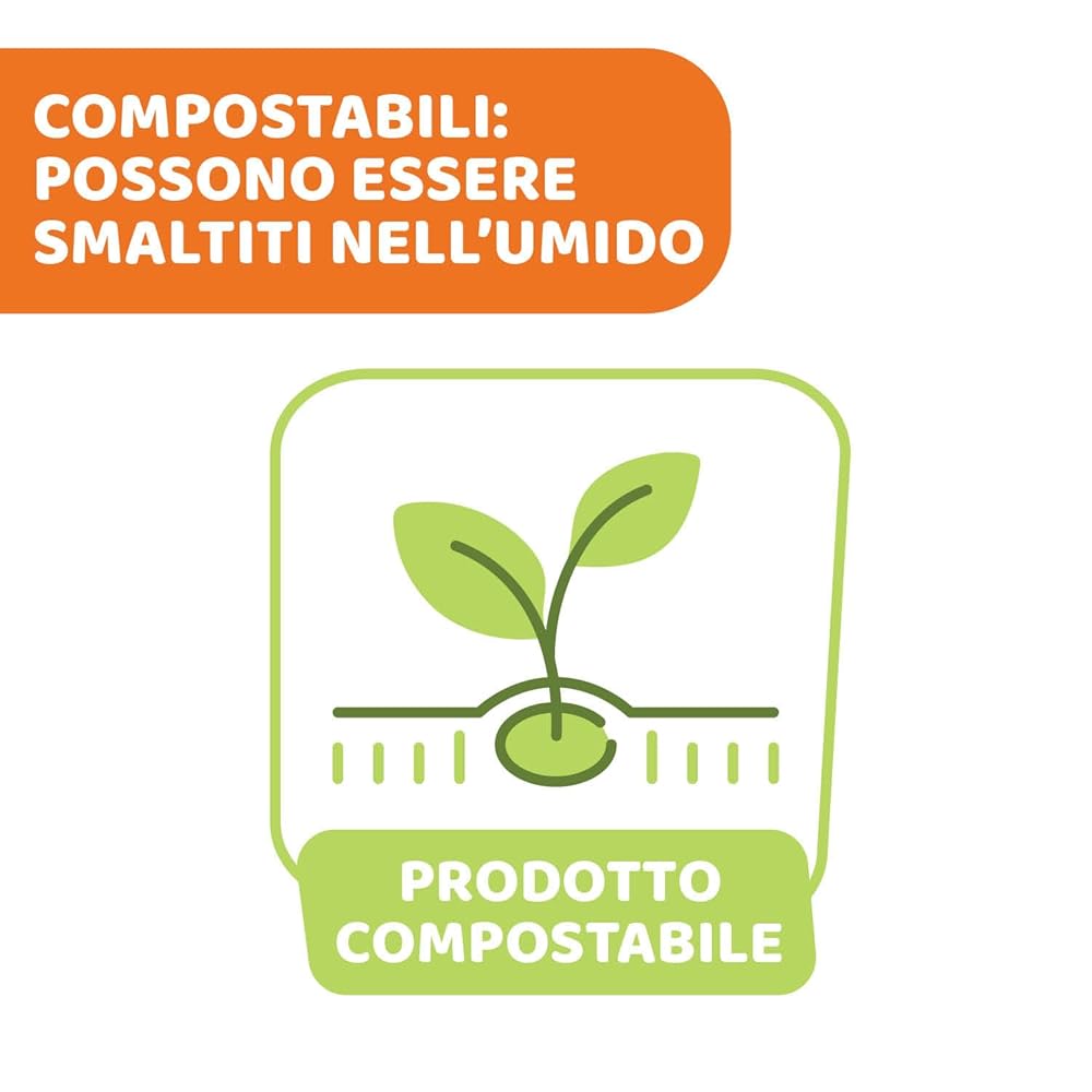 Bavaglini Usa E Getta Chicco Compostabili - 36 Pezzi, Con Tasca, Multicolore - Foto 5