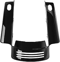 Vista 9 de Panel de relleno de guardabarros trasero de mezclilla negro para Harley Touring Electra Street Road Glide 2014-2023