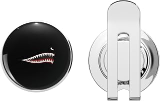 Shark Teeth P 40 Warhawk Nose Art WWII Ww2 Airplane Vintage Golf Hat Clip with Magnetic Ball Marker – Durable Metal Accessory for Golfers