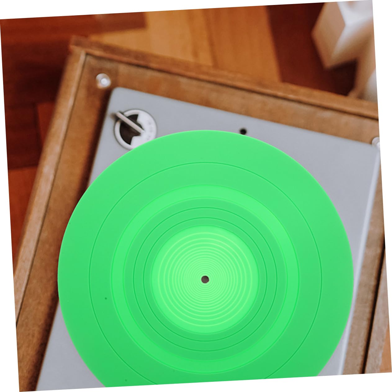 Alfombrilla de Silicona para Tocadiscos de Vinilo, 2 Piezas