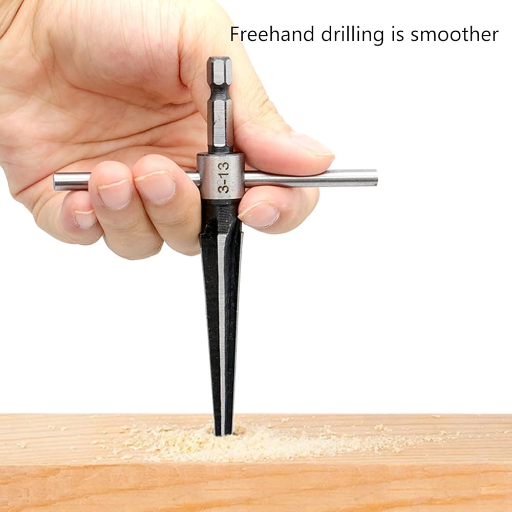 Amazon | 木工用テーパーリーマー 六角ハンドル メッキ溝付き