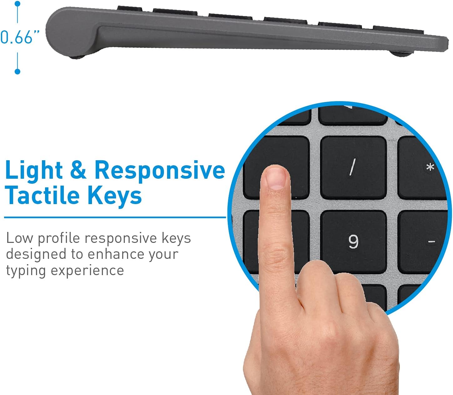 Macally Bluetooth Number Pad for Laptop - Wireless Numeric Keypad - 22 Key Numeric Keypad for Data Entry, Numpad Compatible with MacBook, iPad, iPhone, iOS, Laptop, PC, Android