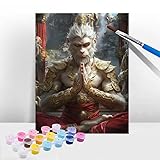 【AUCUN MÉLANGE DE PEINTURE】: Cette peinture par numéro pour adultes utilise des pigments acryliques de qualité, pouvant être colorés directement, sans ajout d'eau pour le mélange. Si vous utilisez la mauvaise couleur par erreur, recouvrez-la simplement avec le bon pigment