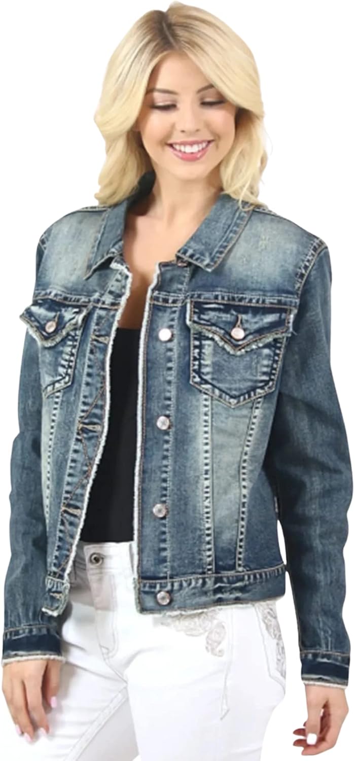 Grace in LA Denim Jacket TE61252A