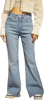 Flying Machine Women's Extreme Flare Fit Jeans| Solid | High Rise | Stretchable | Jeans for Woman