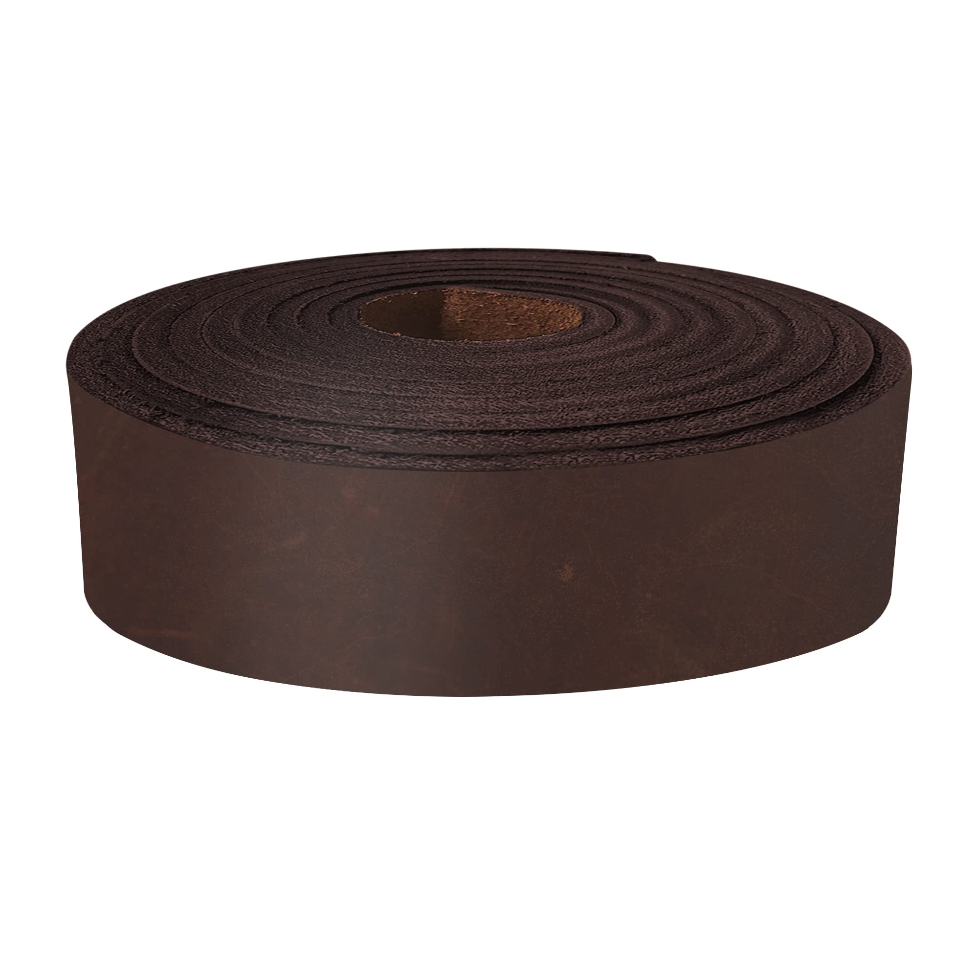 ELW Grass Fed Leather 8-10 oz. (3-4mm) 1.5"x60" (3.81x152.4cm) Dark Brown Full Grain Cowhide Belt Blank, Straps Tooling, Holsters, Saddle Bags,