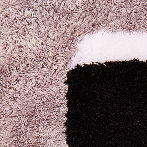 Kleine Wolke Bath mat Dakota 55x65cm in platinum, Polyacrylic, 55 x 65 x 1 cm