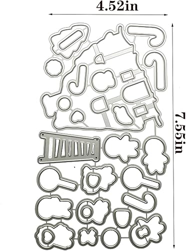Miniatura 4 de Juego de sellos y troqueles transparentes de silicona para la fabricación de tarjetas, troqueles de corte, plantillas de corte para álbumes de