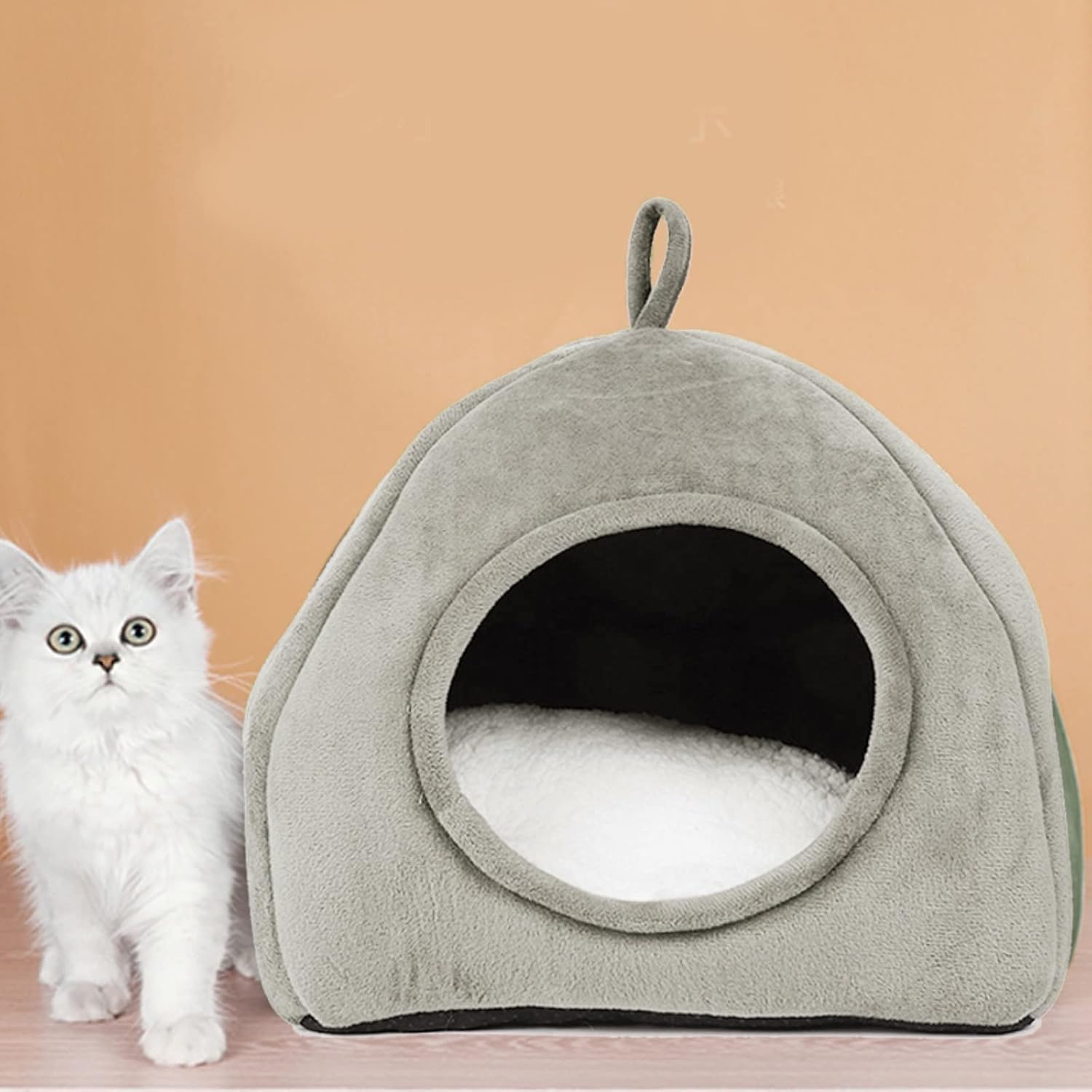 review Cat Beds for Indoor Cats Cat Cave Bed Prime of Day Deals Heated Cat House Comfortable Self Warming Washable Four Seasons Available Cat House for Small Dogs Rabbit Bed