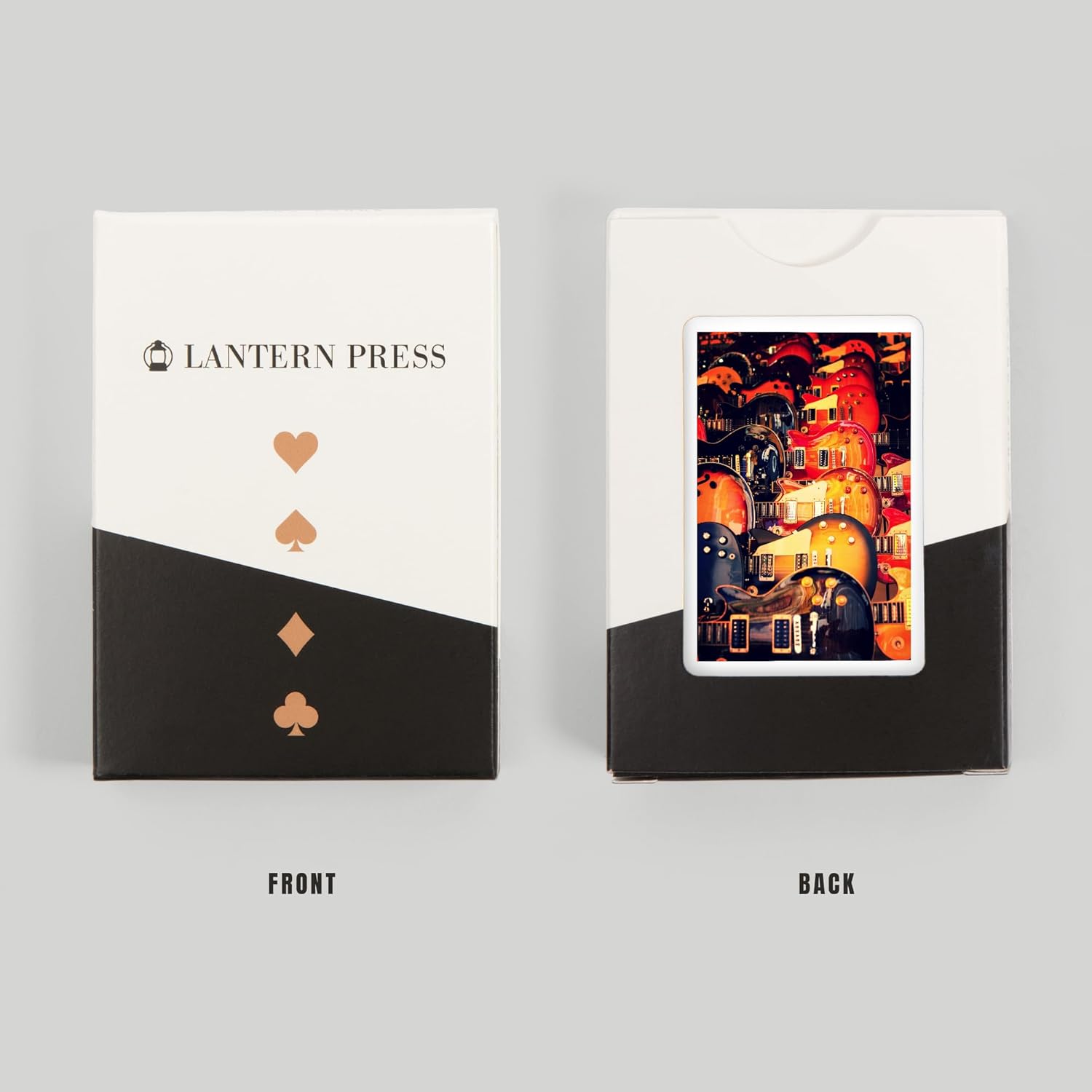 Lantern Press Electric Guitars on Wall, Photography, 52 Playing Cards for Adults, Poker Size Card Deck