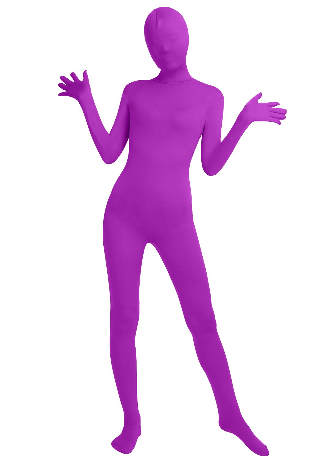 Frauen-Fit Ganzanzug Spandex One Piece Ganzkörper Zentai Kostüm Lycra Bodysuit