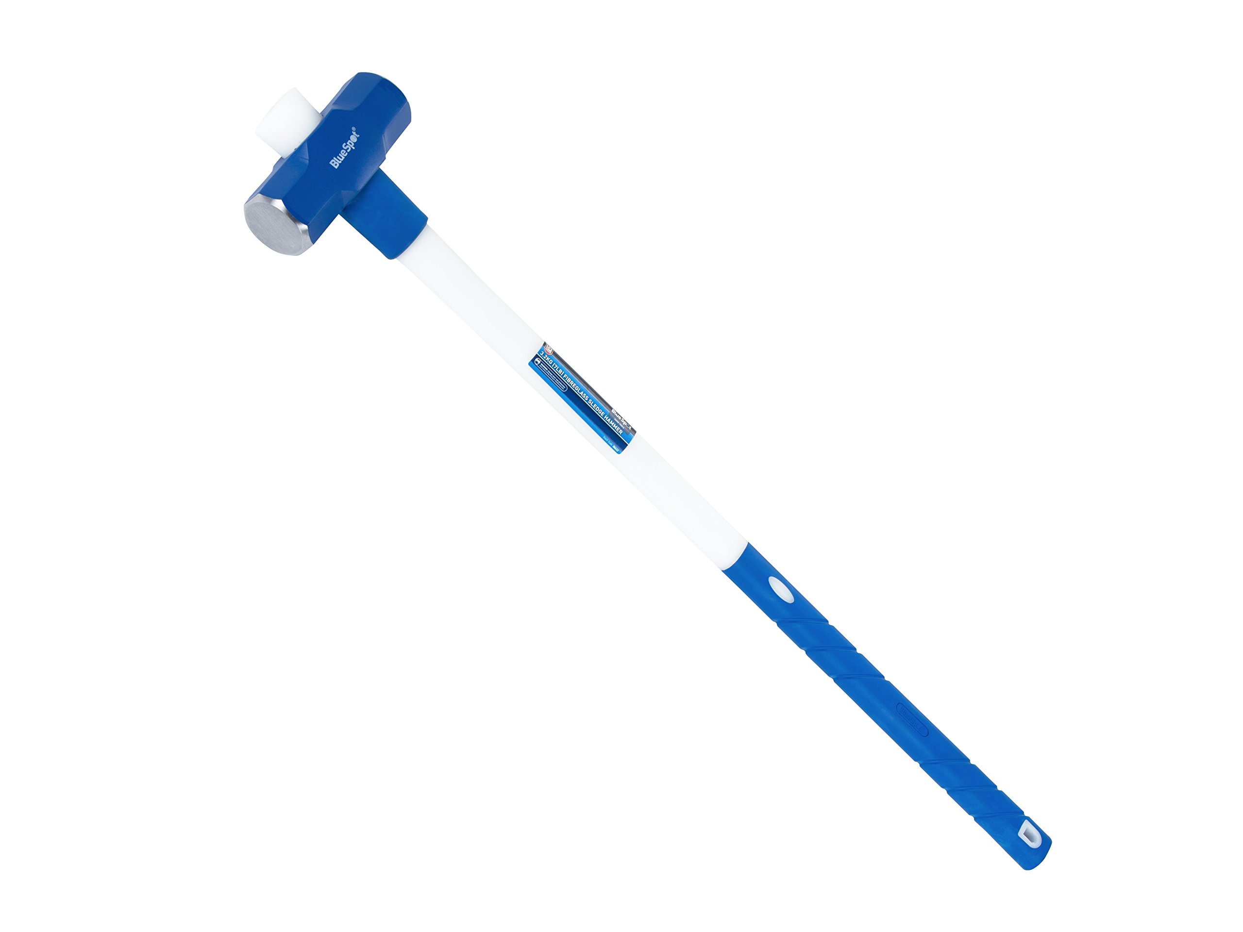 BLUESPOT SLEDGE HAMMER 3.2KG 7lb LUMP WITH FIBREGLASS SHAFT HANDLE 26612
