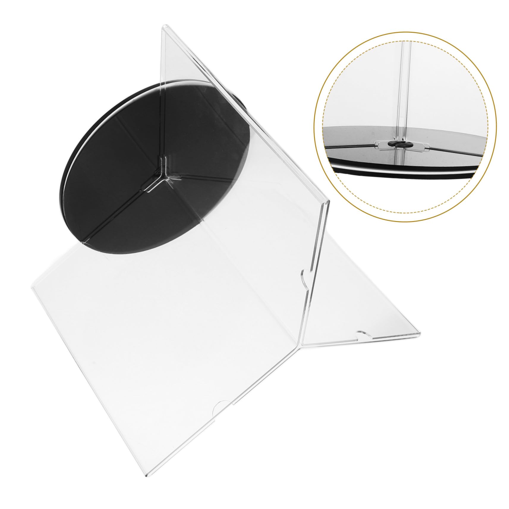 Soporte Acrílico Giratorio Para Menús A5 14,8x21 Cm Con Base Estable Transparente Para Escritorio, Expositor Vertical Multifuncional Para Restaurantes y Oficinas