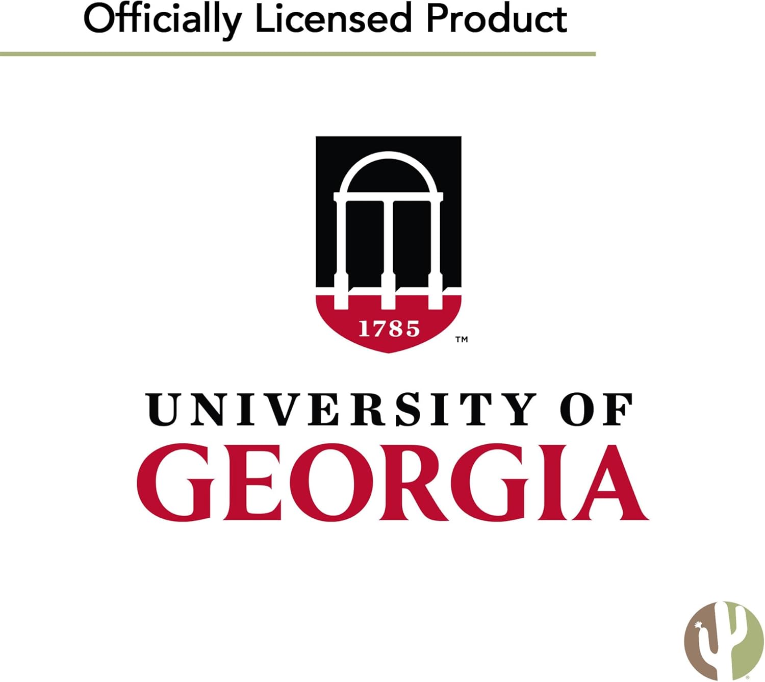 Desert Cactus University of Georgia Circle Ceramic Coasters 4 Pack Bulldogs UGA Dawgs Absorbent Drink Coasters with Cork Backing (Design E) - Image 6