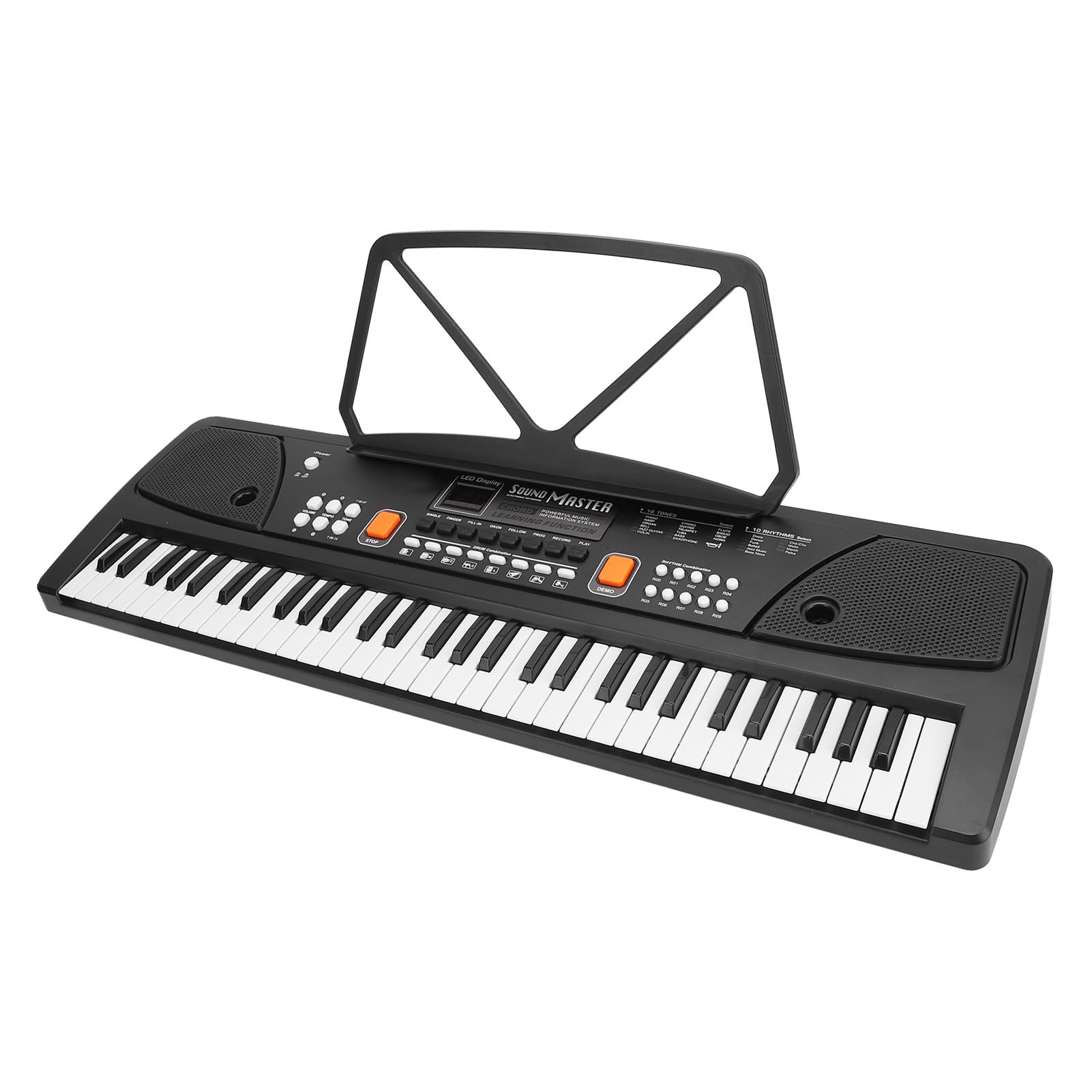 Kit tastiera elettrica a 61 tasti, pianoforte elettrico portatile ricaricabile, di compleanno per bambini