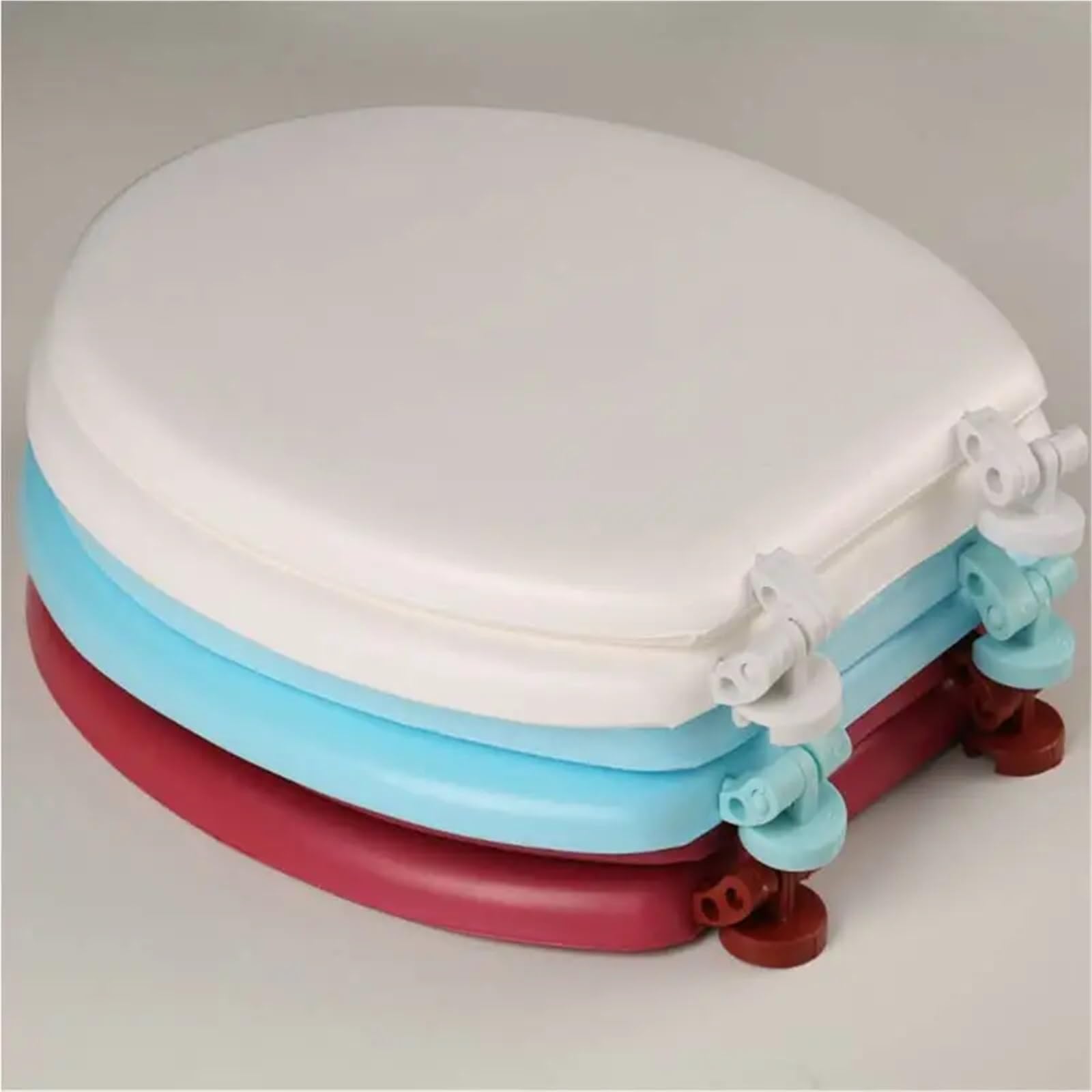 Tapa WC Asiento de Inodoro Ligero y Suave, Funda de Inodoro, Almohadilla Impermeable for Asiento de Inodoro, Almohadilla Impermeable y extraíble for Asiento de Inodoro, for el hogar(Blue)