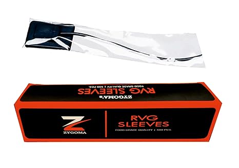 Zygoma Dental RVG Sensor Sleeves, X-ray Sensor Protective Films, Fits To All Sensors (PACK OF 500)