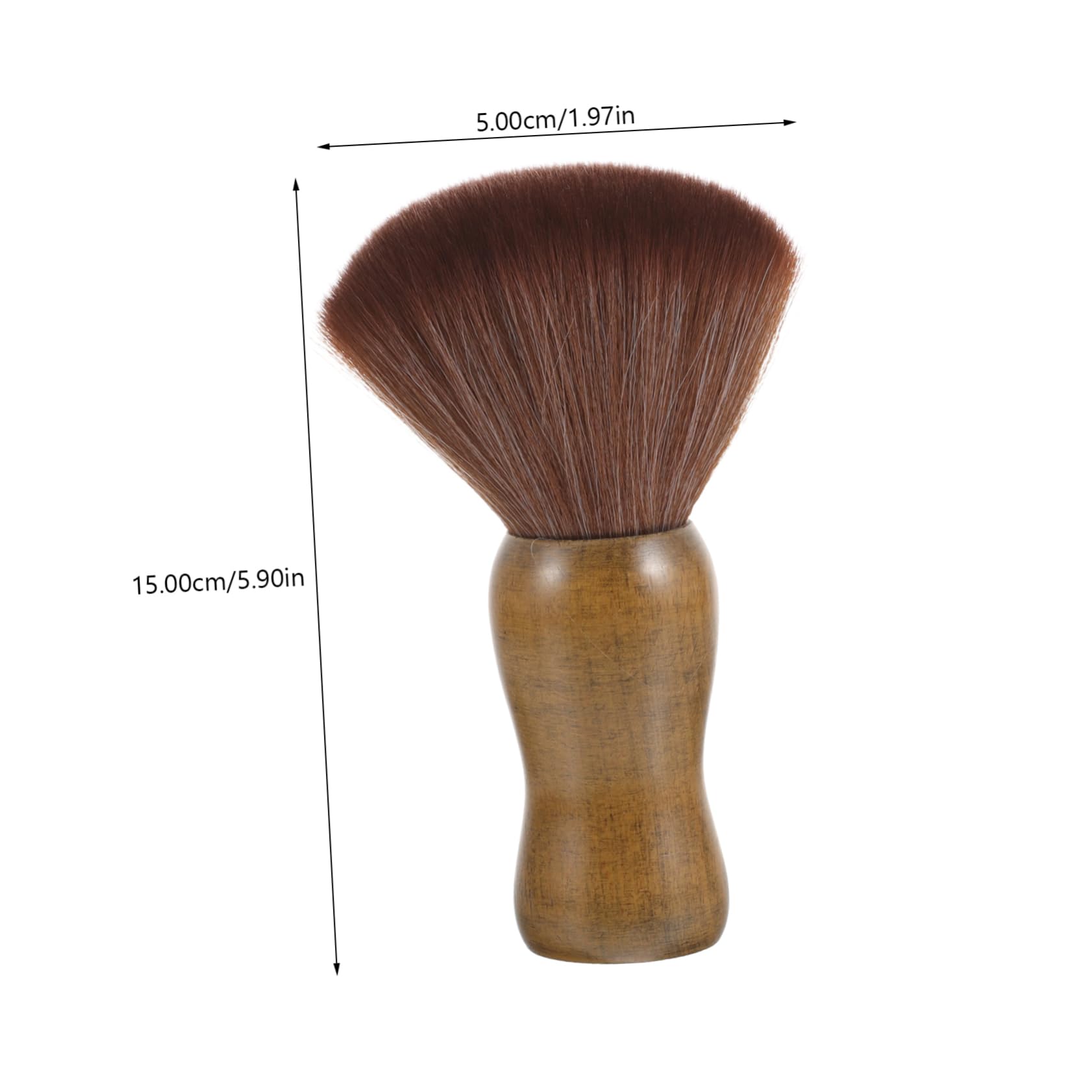 Healeved Beard Brush for Men Shaving Brush Wooden Handle for Travel and Daily Use Random