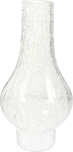 GANAZONO Lámpara de aceite de chimenea de queroseno de repuesto de vidrio de lámpara de aceite vintage, cubierta de lámpara de globos de lámpara