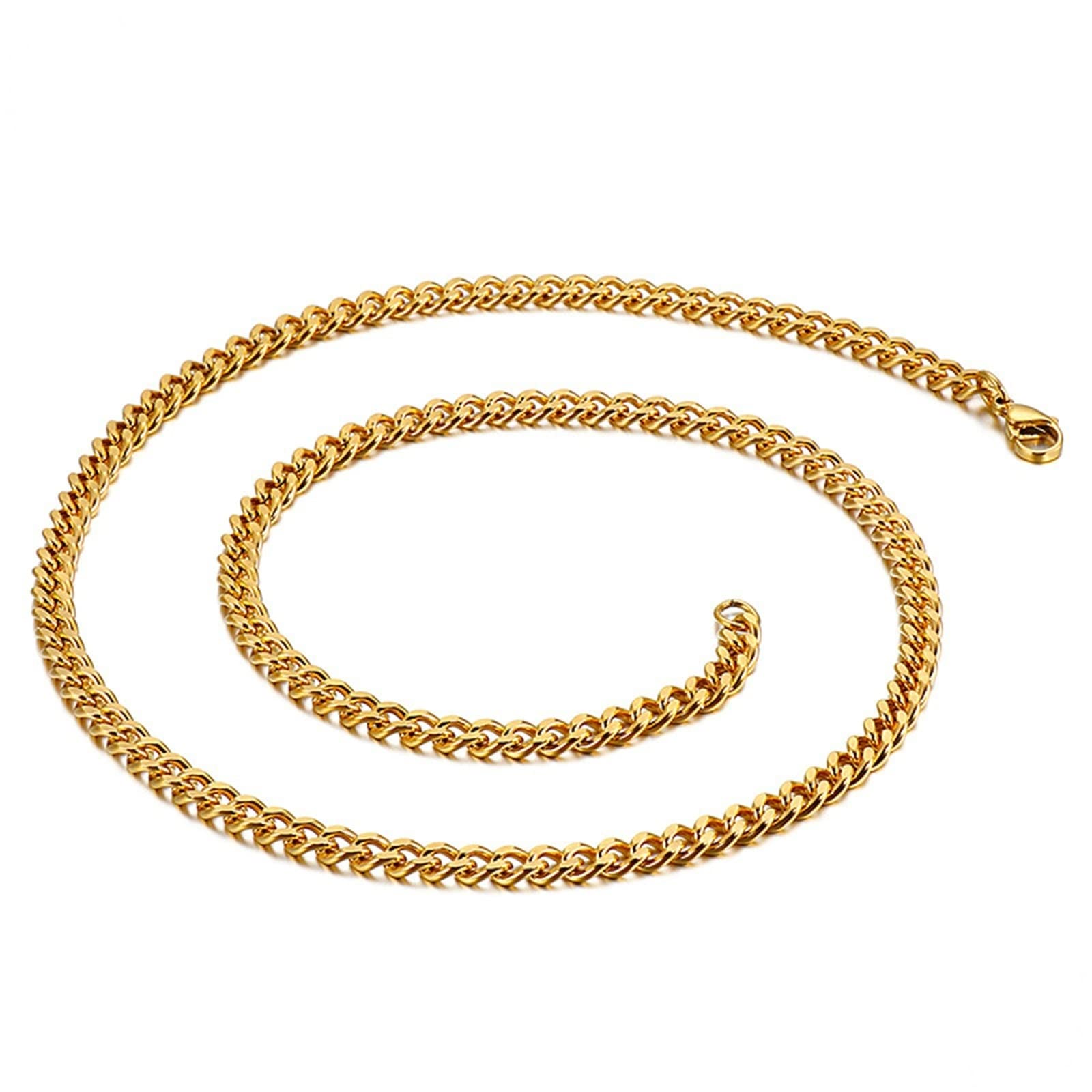 Chaîne de collier en acier inoxydable durable 45-71cm anti-ternissement - 8