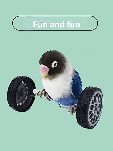 Miniatura 6 de Juguete de entrenamiento de inteligencia de pájaros, rompecabezas de loro, juguete de coche de equilibrio para pájaro pequeño y mediano, juguete