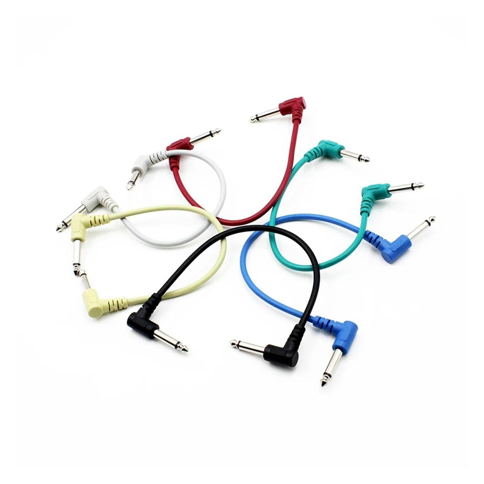 Zestaw 6 kabli do efektów gitarowych kable akcesoria do instrumentów Profesjonalny kabel audio do gitary