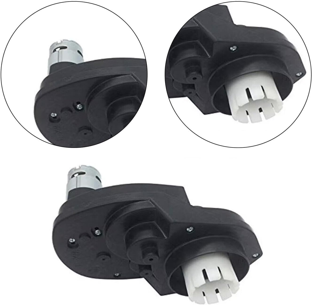 12V RS550 Gear Motor Assembly for Electric Vehicles, 12V35000RPM