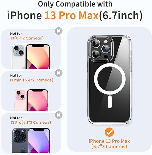 Miniatura 554 de Yriklso Strong Magnetic Case for iPhone 11 [Compatibilty with MagSafe] Protective Shockproof Cover Phone Case for iPhone 11 6.1" Frosted Purple