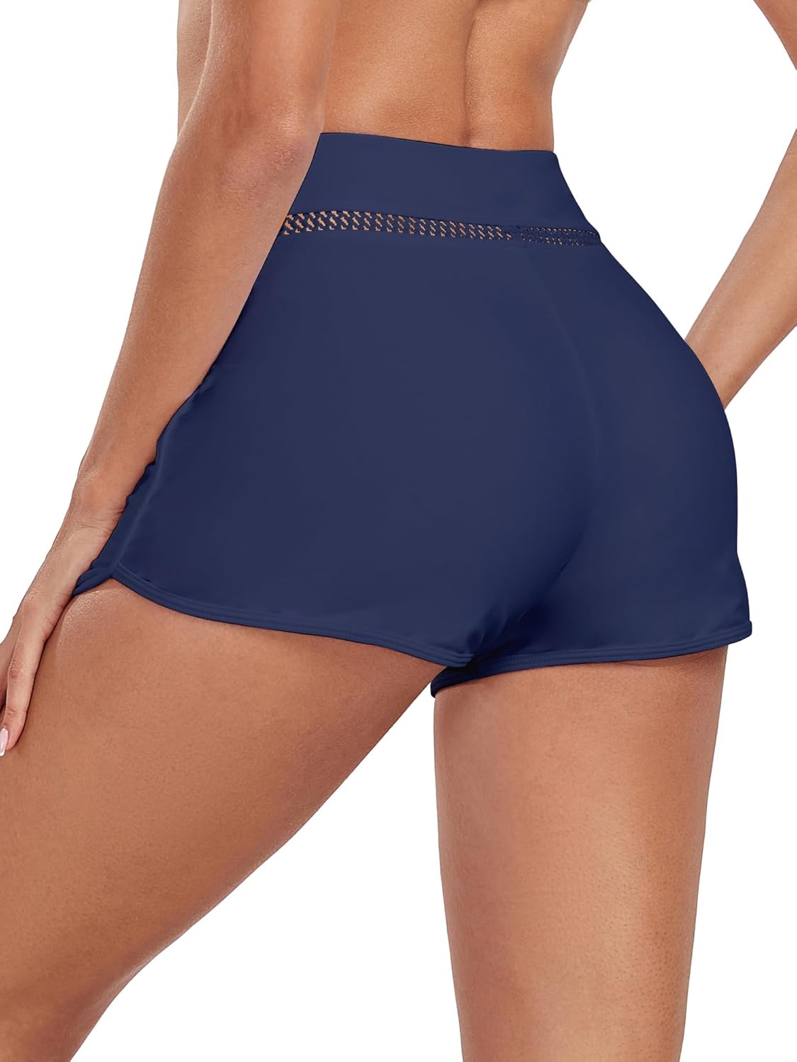 Colloyes Women's High Waisted Swim Board Shorts Full Liner Swimsuit Bottoms Quick Dry Boyshorts Bottoms Bathing Trunks - Image 4