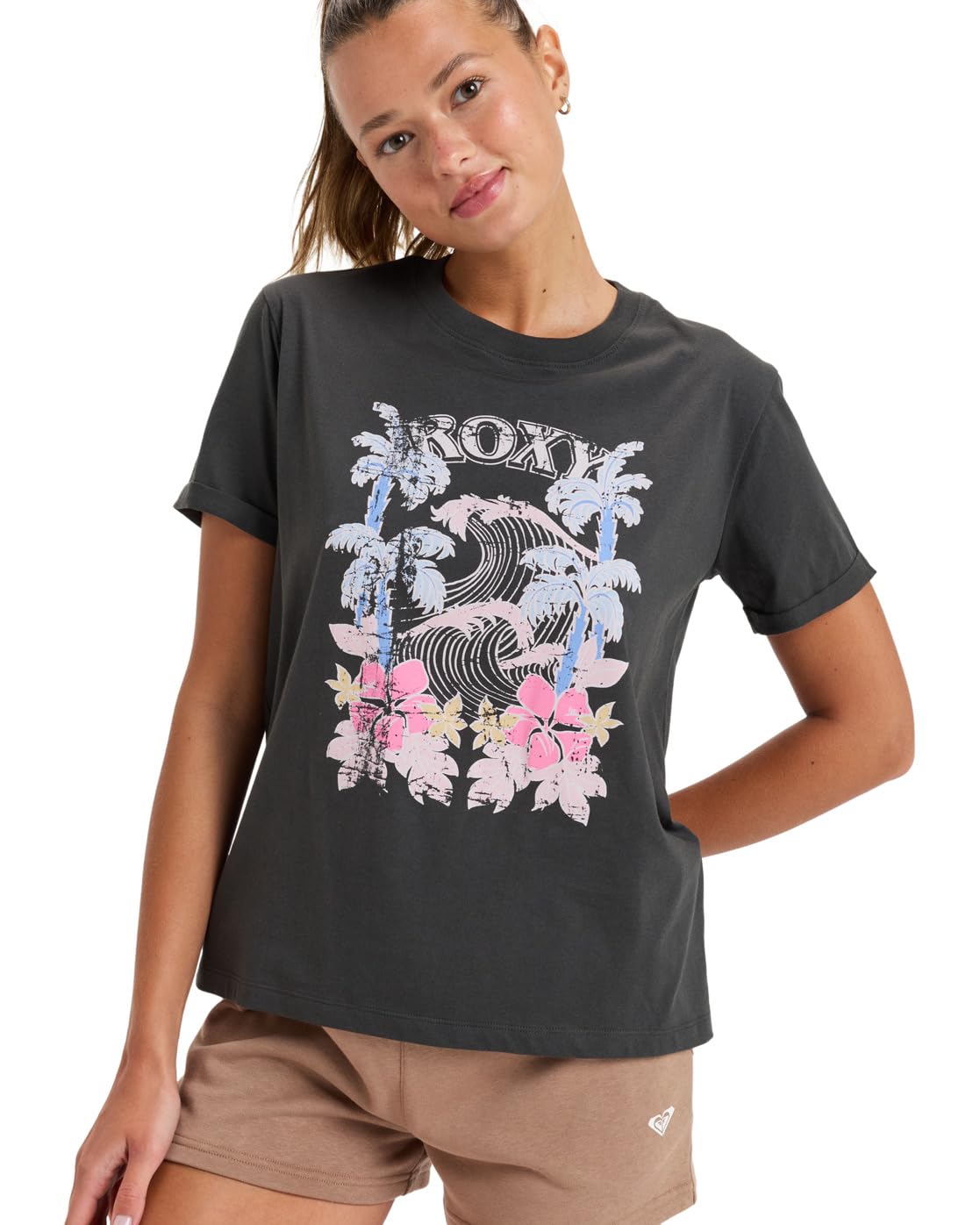 Roxy Oceanregular Poster Camiseta Mujer (Pack de 1)