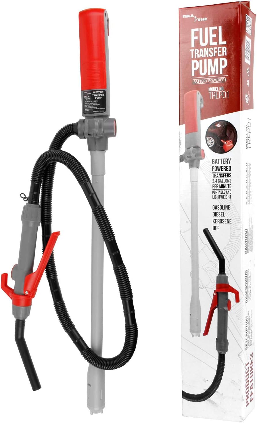 55 Gallon 12V DC Centrifugal Drum Barrel Fuel Transfer Pump