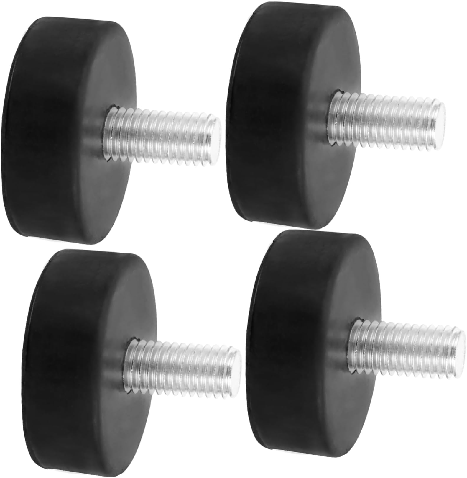 4pcs Adjustable Rubber Leveling Feet Mechanical Shock Absorber Vibration Pads for Furniture Table Machine Anti-Slip Design Easy Installation Durable Rubber